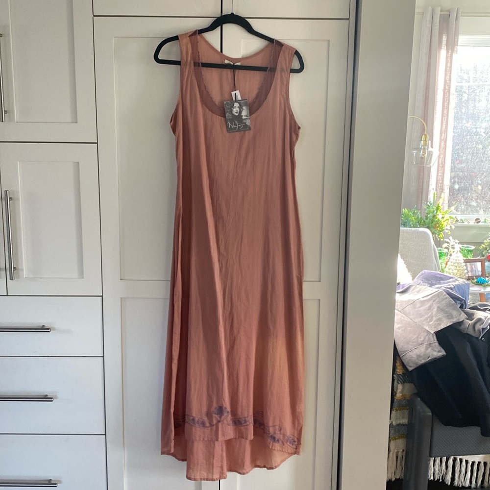 NWT Nataya Vintage Style Under Gown/Lining Shift in Mauve Size Large